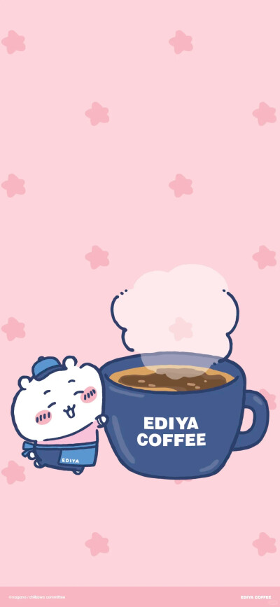 chiikawa x EDIYA COFFEE联动壁纸