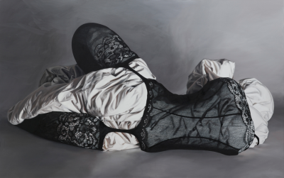 Duvet and bodystocking 3
Oil on canvas
120x190cm
2017
