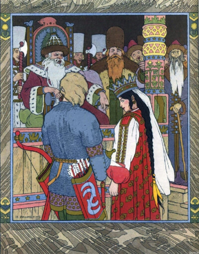 俄罗斯插画家 Ivan Bilibin（1876—1942）出生于圣彼得堡郊区的塔尔霍夫卡（Tarkhovka），其以绘制充满奇幻色彩的斯拉夫民间传说和俄罗斯民间传说艺术创作而闻名于世，同时也曾为俄罗斯芭蕾舞团精心设计了无数令人叹…