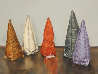 Colored Cones
2019，Oil canvas
34 3/5 × 47 1/5 in
