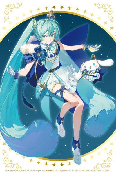 初音ミク × 玉桂狗 新商品视觉图，11月11日～11月24日先行发售，1月17日正式发售，Art by ア行 ​​​