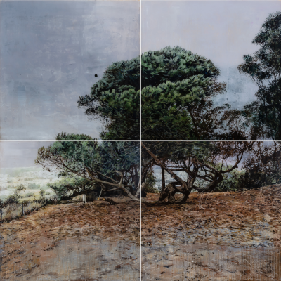 Casa do Alto
2019
Oil on plexiglas, quadriptych
78 7/10 × 78 7/10 in
