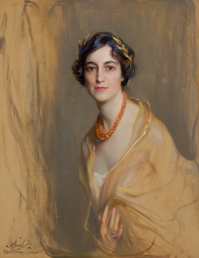 Philip de László：威廉·威克姆·霍夫曼夫人肖像，1932 年