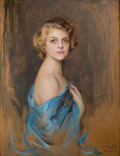 Philip de László：西奥多·P·格罗夫纳夫人安妮塔·斯特劳布里奇的肖像，1931 年 
