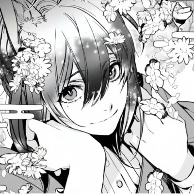 黑白漫画/女生头像