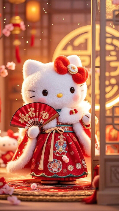 Hello Kitty头像 微信头像 QQ头像 毛毡 公仔 软绵绵 超级可爱 财神 招财进宝 诸事圆满 恭喜发财