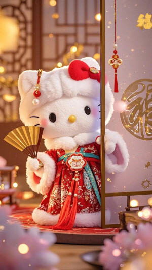 Hello Kitty头像 微信头像 QQ头像 毛毡 公仔 软绵绵 超级可爱 财神 招财进宝 诸事圆满 恭喜发财