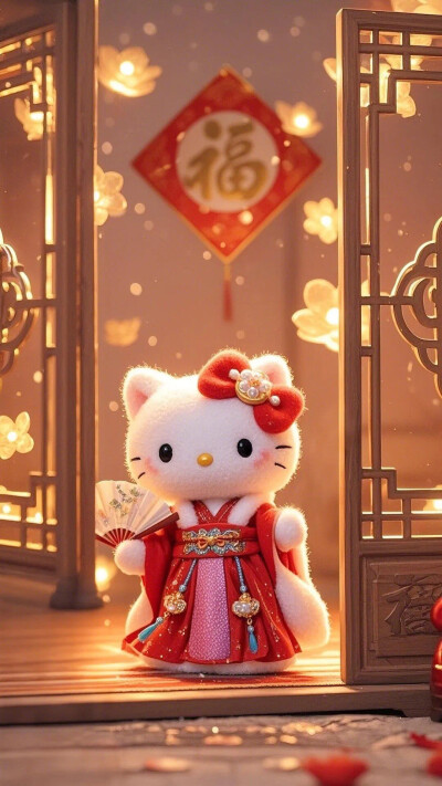 Hello Kitty头像 微信头像 QQ头像 毛毡 公仔 软绵绵 超级可爱 财神 招财进宝 诸事圆满 恭喜发财