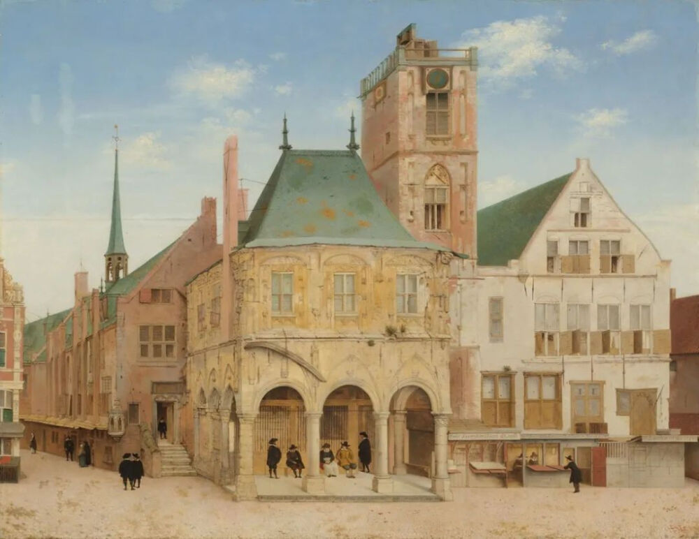 《阿姆斯特丹老市政厅》（The Old Town Hall of Amsterdam），彼得·扬斯·萨恩雷丹姆，1657年。© rijksmuseum.nl