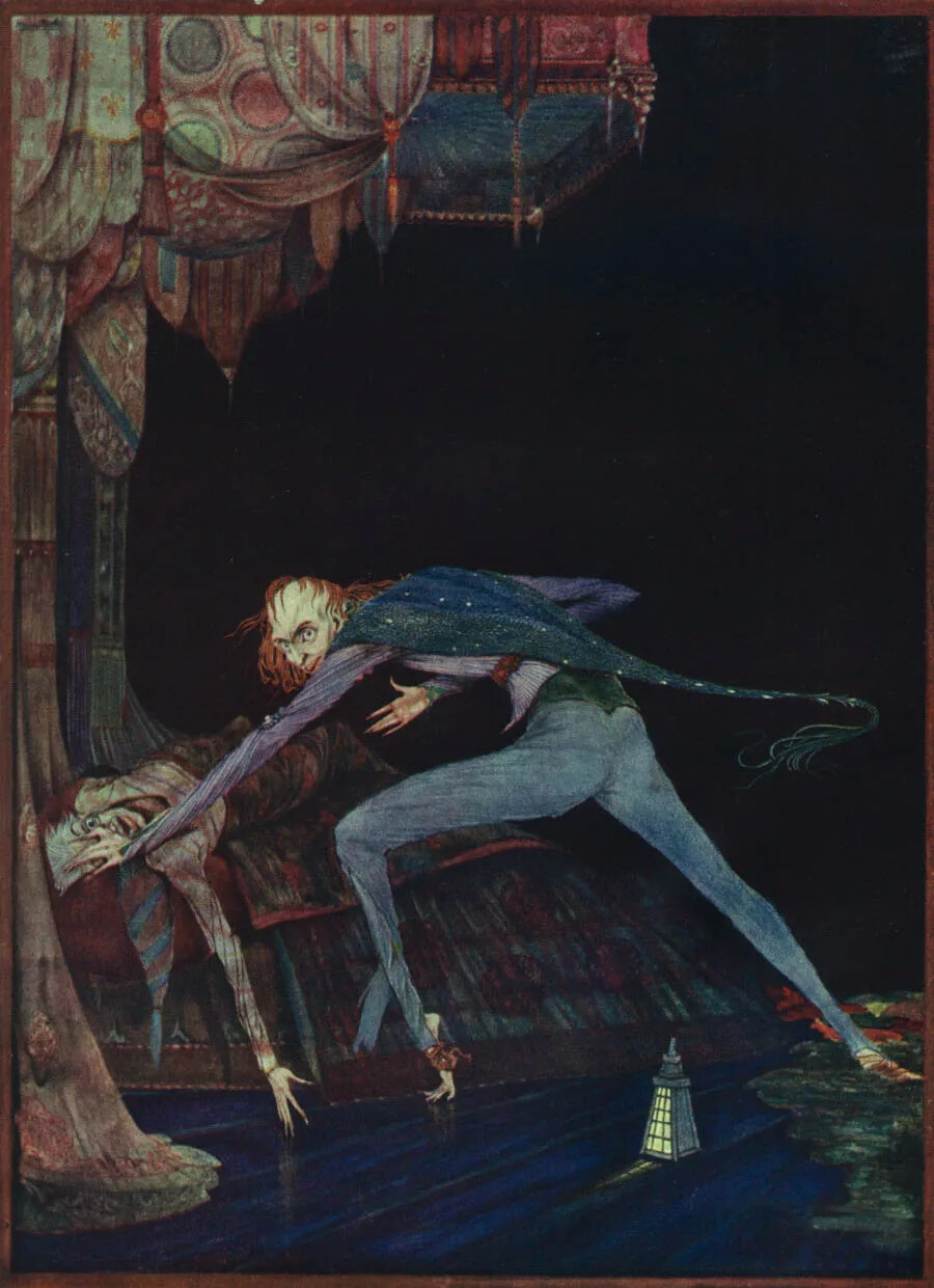 哈利·克拉克（Harry Clarke）于1919年《告密的心》插画。