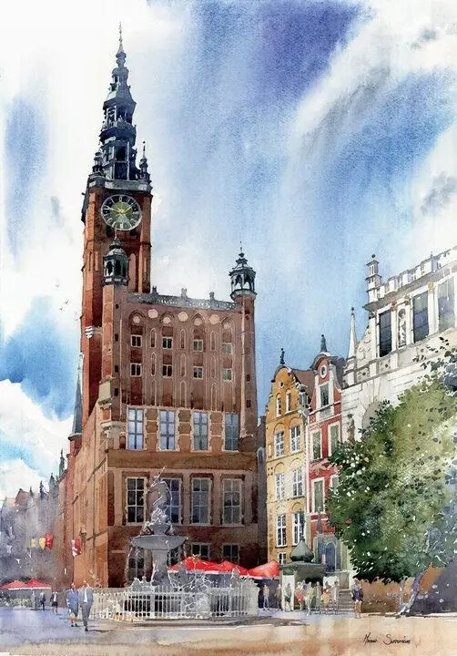 波兰水彩艺术家 Michał Suffczynski 一组超棒水彩绘画