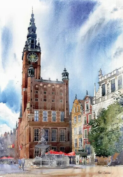波兰水彩艺术家 Michał Suffczynski 一组超棒水彩绘画