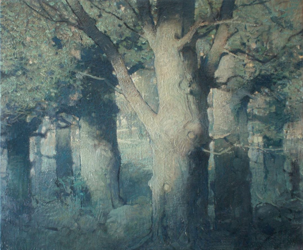 Forest Interior, Evening
2014 - 2021. 38 x 46 cm
Oil on canvas
