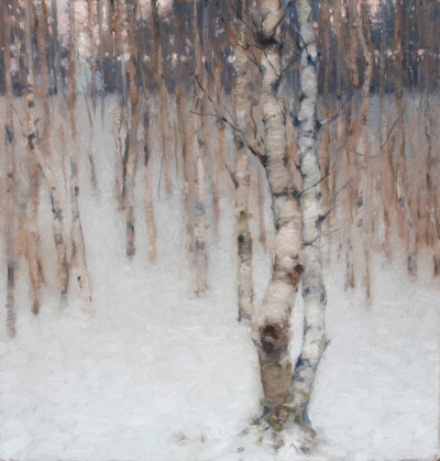 Brich trees
40x40cm, 2006
oil on panel
