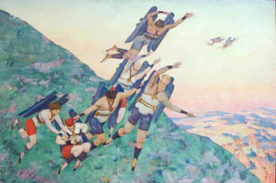 康斯坦丁·袁（Konstantin Yuon）的《未来的人们》（1929）。