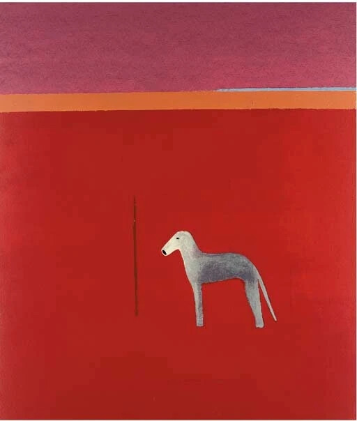 克雷吉· 艾奇森（Craigie Aitchison）是一位苏格兰画家，以其地中海风格的色调和简单的构图而闻名。他的作品结合了意大利文艺复兴时期的绘画元素和英国传说，具有独特的魅力。