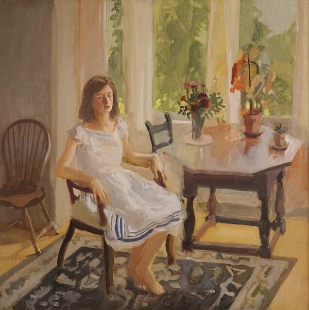 费尔菲尔德·波特（Fairfield Porter，1907年6月10日-1975年9月18日）是一位美国著名画家、艺术家。他出生于文学世家。他在哈佛读书时，主修美术，1928年全家搬到纽约后，他继续在艺术学生联盟学习，当时他倾向于创作与社会相关的艺术作品，他在漫长的职业生涯里继续创作现实主义作品。