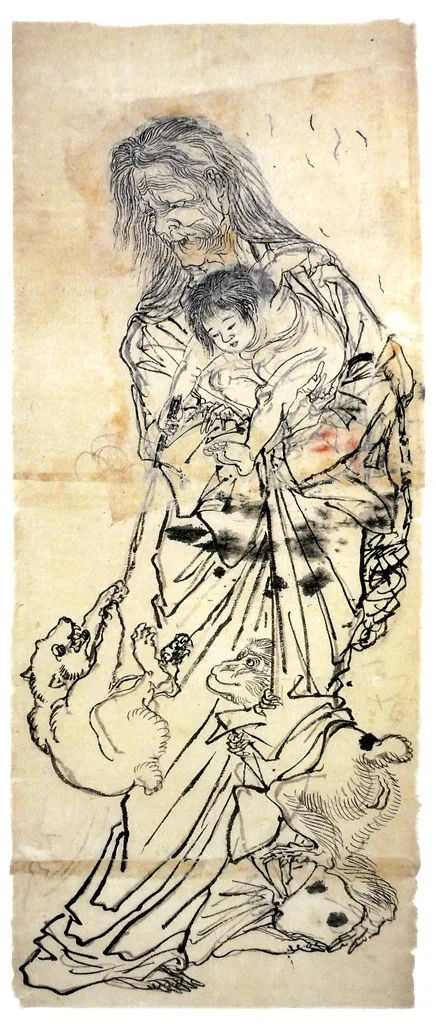 河锅晓斋，《山姥图》，1852年。© ameblo