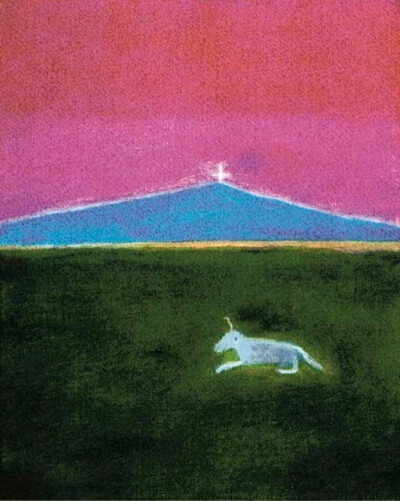 克雷吉· 艾奇森（Craigie Aitchison）是一位苏格兰画家，以其地中海风格的色调和简单的构图而闻名。他的作品结合了意大利文艺复兴时期的绘画元素和英国传说，具有独特的魅力。