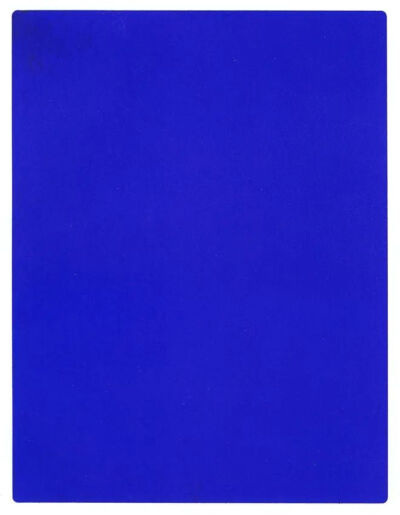 伊夫·克莱因（Yves Klein）的《国际克莱因蓝191号》（IKB 191, 1962），克莱因用国际克莱因蓝绘制的作品之一。© wiki