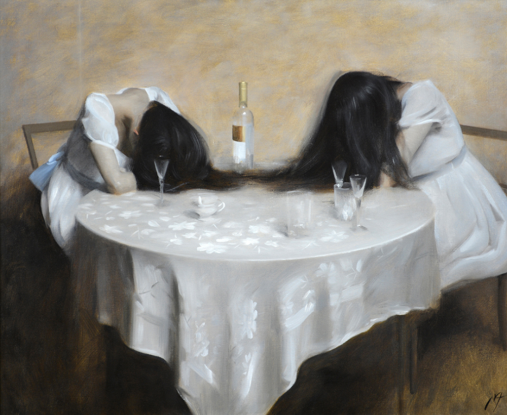 Drinking sisters
2014, oil
55x67cm
