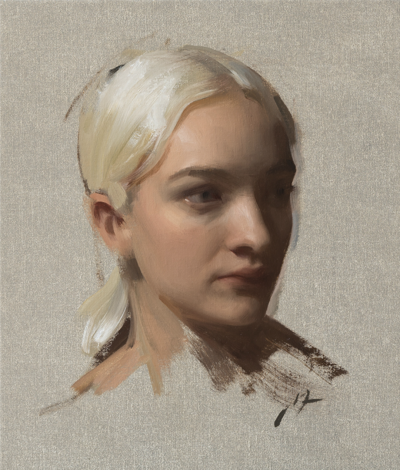 Portrait sketch
2018, oil on canvas
33x28cm
