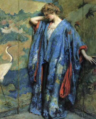 罗伯特·里德（1862－1929）是一位美国印象派画家和壁画家。他的作品往往具有很强的装饰性，其中大部分集中在描绘鲜花中的年轻女性。后来他因其壁画和彩色玻璃设计而闻名。
