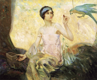 罗伯特·里德（1862－1929）是一位美国印象派画家和壁画家。他的作品往往具有很强的装饰性，其中大部分集中在描绘鲜花中的年轻女性。后来他因其壁画和彩色玻璃设计而闻名。