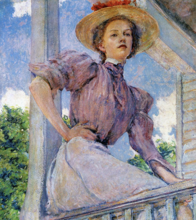罗伯特·里德（1862－1929）是一位美国印象派画家和壁画家。他的作品往往具有很强的装饰性，其中大部分集中在描绘鲜花中的年轻女性。后来他因其壁画和彩色玻璃设计而闻名。