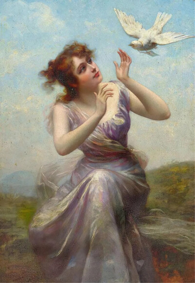 爱德华·比森Edouard Bisson （1856-1939年），法国画家，是学院派著名画家热罗姆的学生，