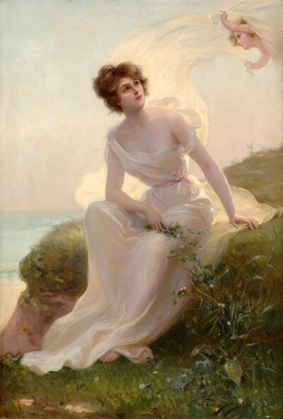 爱德华·比森Edouard Bisson （1856-1939年），法国画家，是学院派著名画家热罗姆的学生，