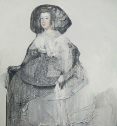 Vogue, Homenaje a Velázquez: La infanta Margarita
2017. Mixed media on canvas. 150 x 140 cms
