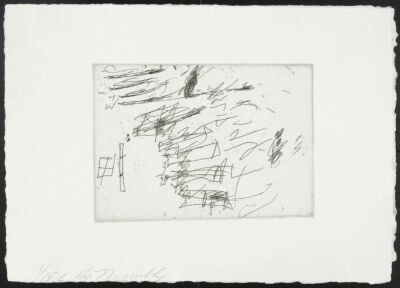 C from Sketches,1967,published1975,One from a portfolio of six etchings,12x17.4cm