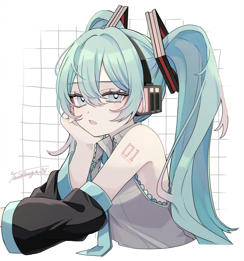 初音未来
画师：X@mosakuchu_ ???