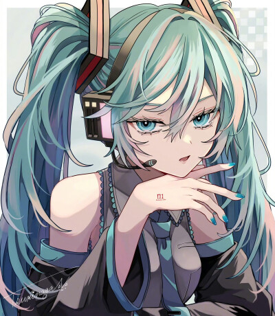 初音未來
畫師：X@mosakuchu_ ???