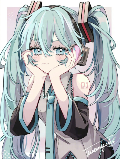 初音未來
畫師：X@mosakuchu_ ???