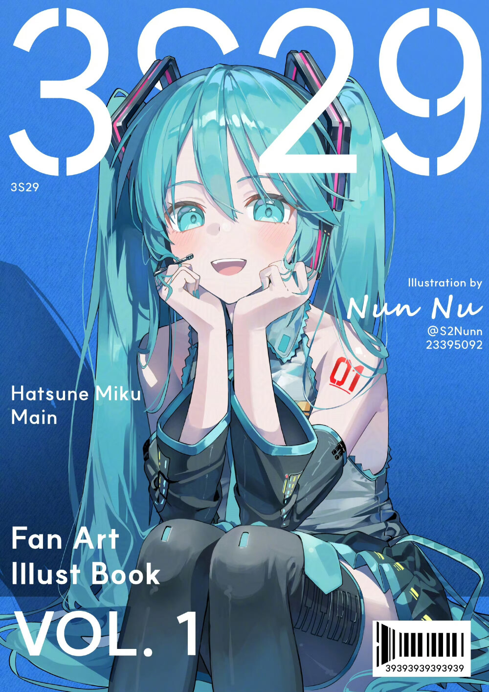 NunNu画笔下的初音未来
画师：X@S2Nunn ???