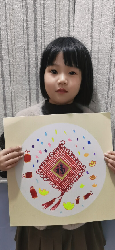 创意画《中国结》