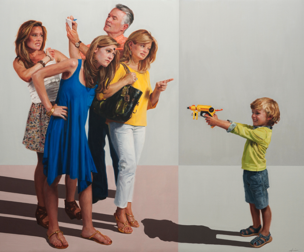 "Who's the Boss", 2012
oil on canvas, 48"x 54" 
