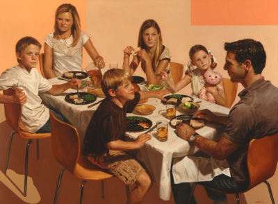 "The Burgesons", 2004
oil on canvas, 48"x 60"
