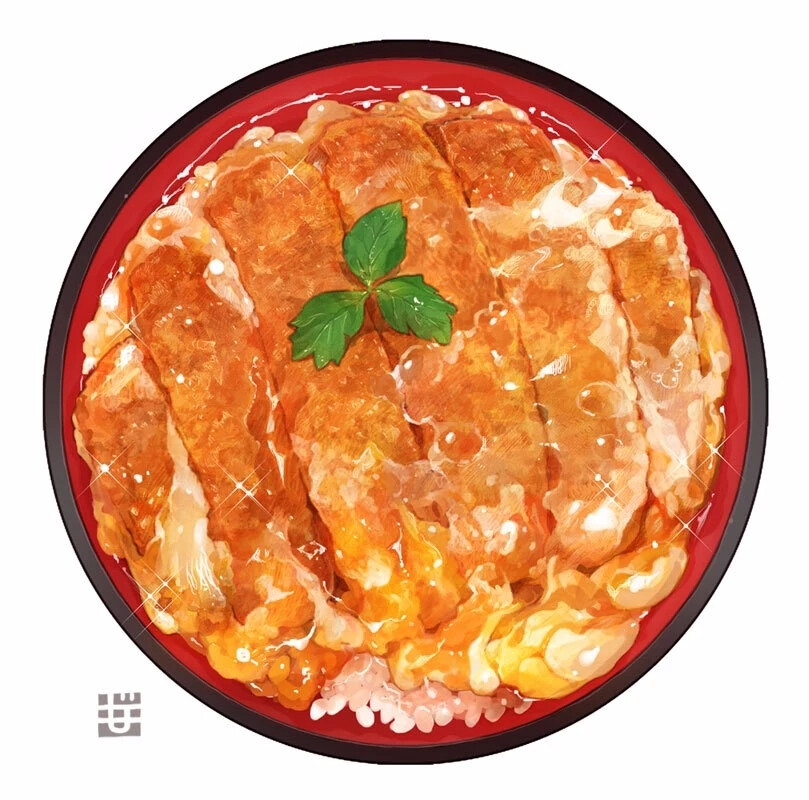 日本插画师 もみじ真魚 一组美食插画
