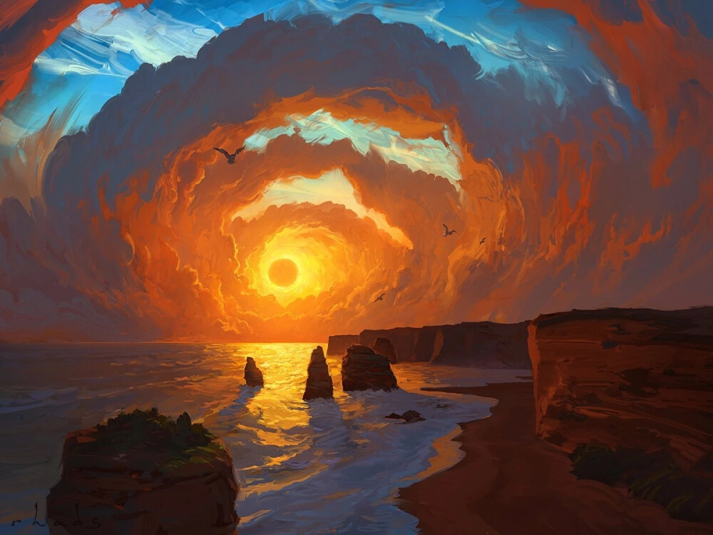 俄罗斯插画师 Artem Chebokha(RHADS) ​​​​一组唯美风格插画
