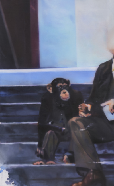 Untitled (monkey man), 2015
Oil on canvas
70 1/5 × 43 in
178.3 × 109.3 cm
