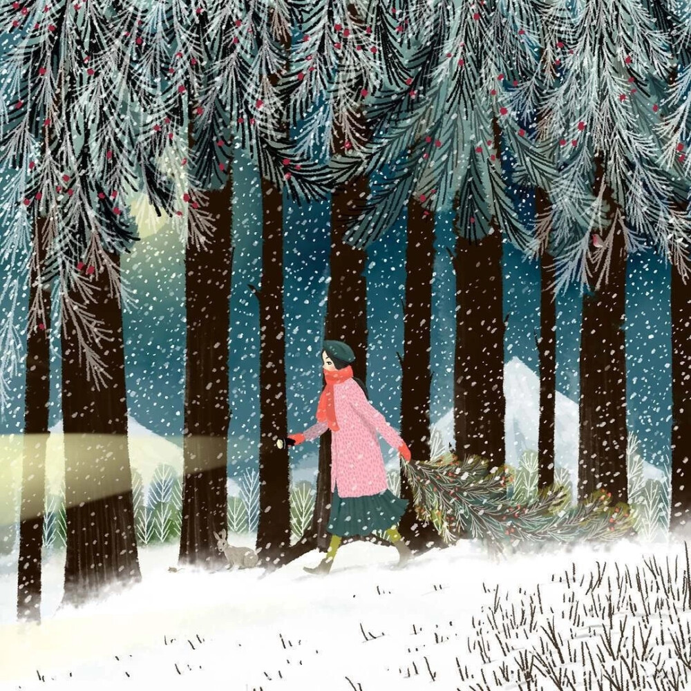 英国插画师 Jane Newland 一组童话插画
