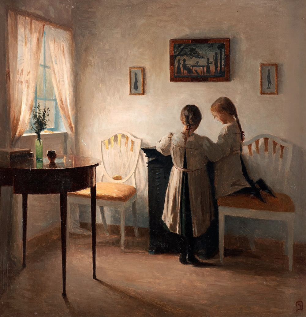 Interior with two girls
1990s
