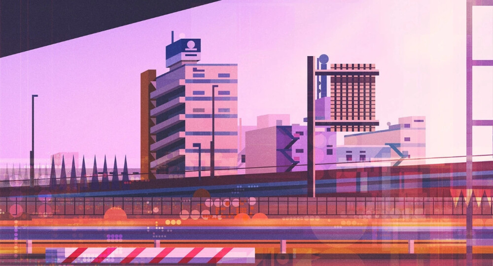 英国插画艺术家 James Gilleard 一组平面风格插画
