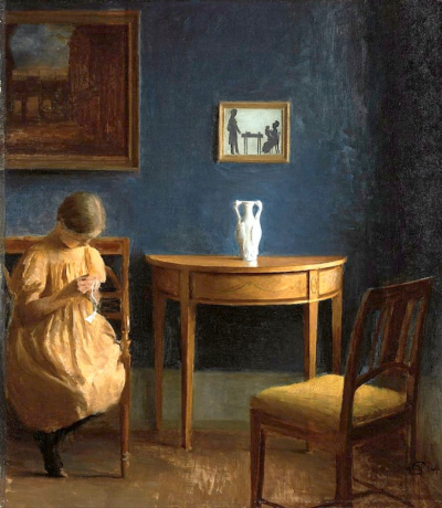 Girl in an Interior
1904
52.2 x 46.8 cms | 20?1/2?x 18?1/4?ins
Oil on canvas
