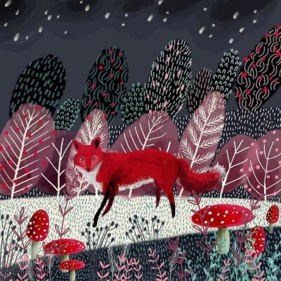 英国插画师 Jane Newland 一组童话插画
