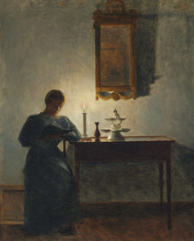 Interior with a Young Woman Reading
1901
