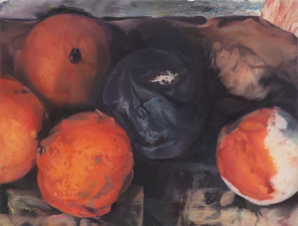 Untitled (foul fruits), 2019
Oil on canvas
16 3/10 × 21 1/10 in
41.3 × 53.5 cm
